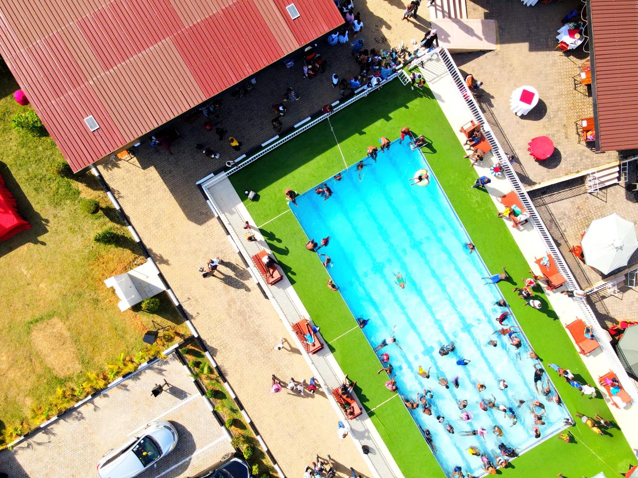 Aerial Pool View